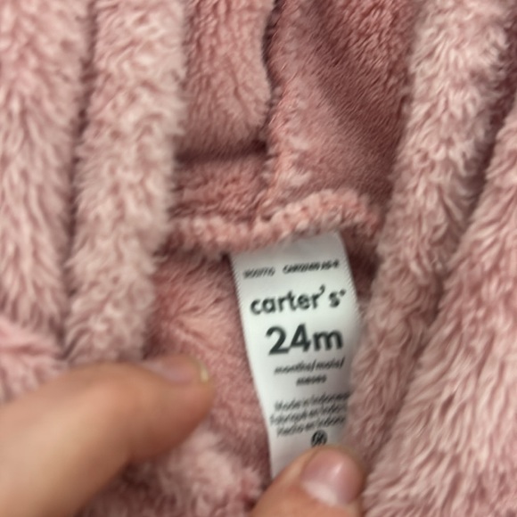 Carters size 24 months girls outfit floral Sherpa - Picture 2 of 3